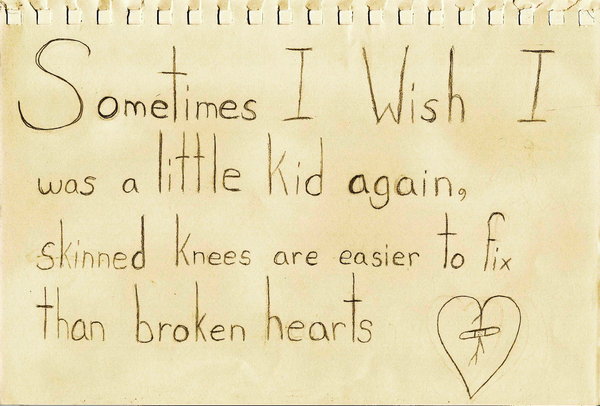 skinned knees vs broken heart